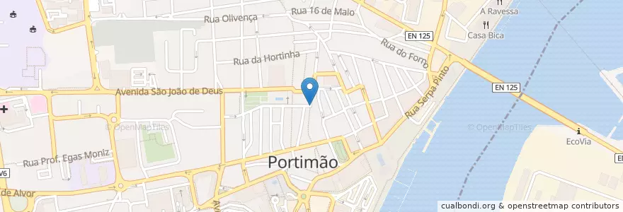 Mapa de ubicacion de BES - Portimão en Portugal, Algarve, Algarve, Faro, Portimão, Portimão.