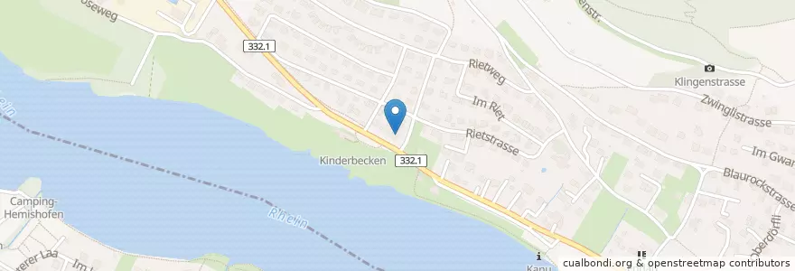 Mapa de ubicacion de Pizzeria Pazza da Gianni en Schweiz/Suisse/Svizzera/Svizra, Schaffhausen, Stein Am Rhein.