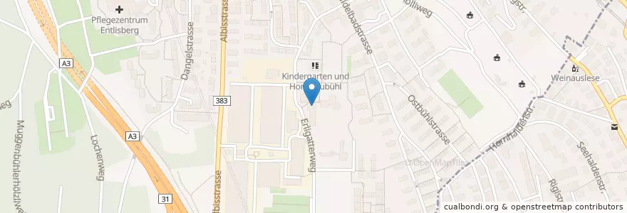 Mapa de ubicacion de Primarschule Neubühl en Schweiz, Zürich, Bezirk Zürich, Zürich.