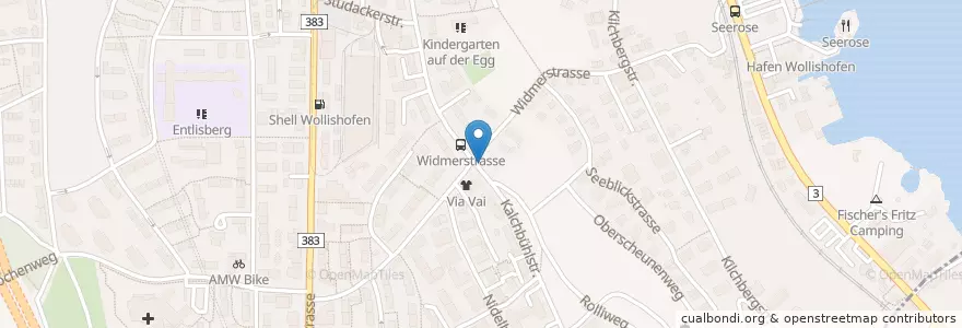 Mapa de ubicacion de Notwasserbrunnen en 瑞士, 蘇黎世, Bezirk Zürich, Zürich.
