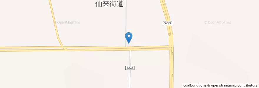 Mapa de ubicacion de 仙来办事处 en 中国, 江西省, 新余市, 渝水区 (Yushui), 仙来办事处.