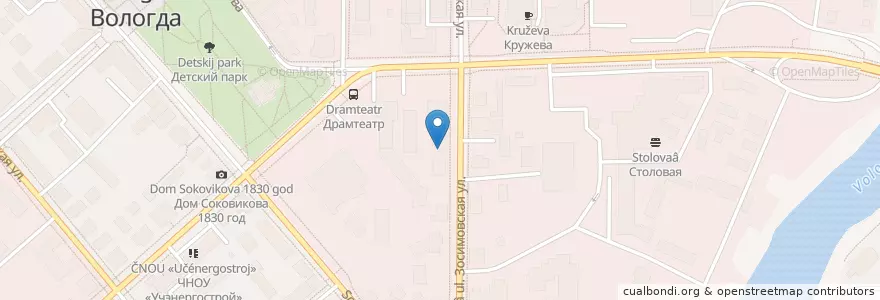 Mapa de ubicacion de ВТЖТ en Russie, District Fédéral Du Nord-Ouest, Oblast De Vologda, Вологодский Район, Городской Округ Вологда.