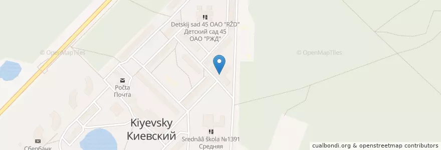 Mapa de ubicacion de Поликлиника en Rusland, Centraal Federaal District, Moskou, Троицкий Административный Округ, Поселение Киевский.
