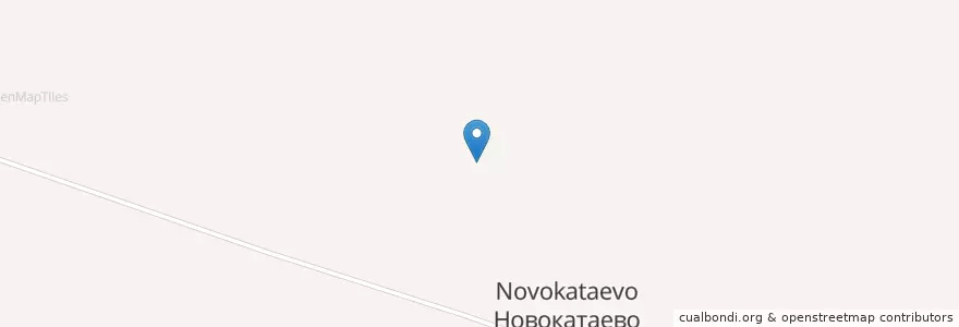 Mapa de ubicacion de Новокатаевский сельсовет en Russie, District Fédéral De La Volga, Bachkirie, Бакалинский Район, Новокатаевский Сельсовет.
