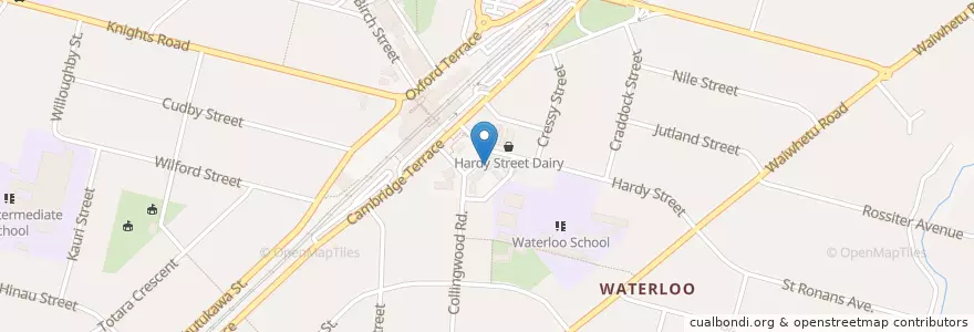 Mapa de ubicacion de Waterloo Pharmacy en New Zealand / Aotearoa, Wellington, Lower Hutt City.