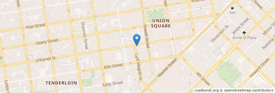 Mapa de ubicacion de Johnny Foley's Irish House en United States, California, San Francisco City And County, San Francisco.