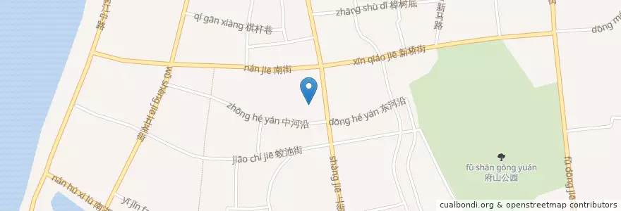 Mapa de ubicacion de 府山街道 en Chine, Zhejiang, Quzhou, 柯城区 (Kecheng), 府山街道.