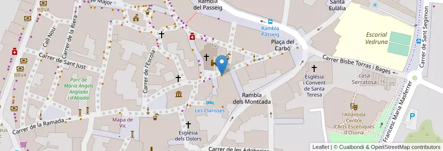 Mapa de ubicacion de 80's Spirit en 西班牙, Catalunya, Barcelona, Osona, Vic.