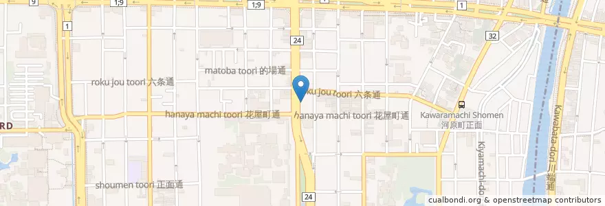 Mapa de ubicacion de ベストバイク (Best Bike) en ژاپن, 京都府, 京都市, 下京区.