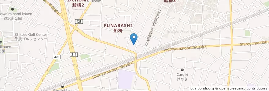 Mapa de ubicacion de いちまる en 日本, 東京都, 世田谷区.
