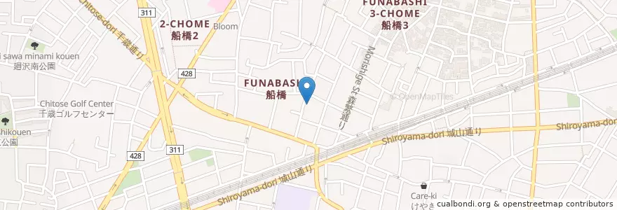 Mapa de ubicacion de 世田谷キリスト教会 en Giappone, Tokyo, 世田谷区.