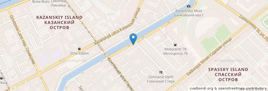 Mapa de ubicacion de Hugs en Russland, Föderationskreis Nordwest, Oblast Leningrad, Sankt Petersburg, Адмиралтейский Район, Округ № 78.