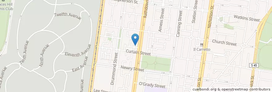Mapa de ubicacion de David Nolte Pharmacy en Australie, Victoria, City Of Yarra.