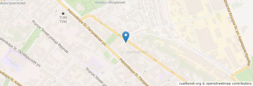 Mapa de ubicacion de ФСБ en Russie, District Fédéral Du Sud, Ростовская Область, Городской Округ Таганрог.