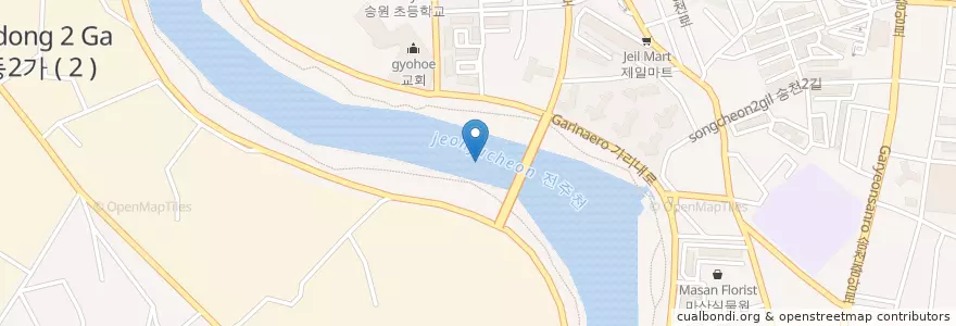Mapa de ubicacion de 덕진구 en کره جنوبی, جئولابوک-دو, 전주시, 덕진구.