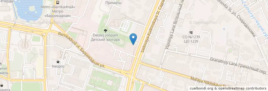 Mapa de ubicacion de Шефбургер en Rusland, Centraal Federaal District, Moskou, Центральный Административный Округ, Пресненский Район.