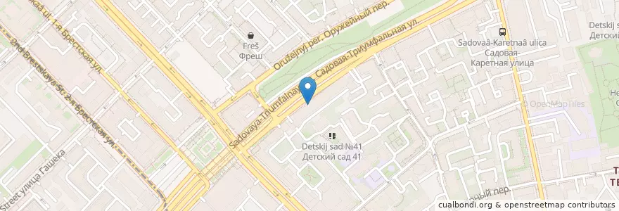 Mapa de ubicacion de Вкусно en Rusland, Centraal Federaal District, Moskou, Центральный Административный Округ, Тверской Район.