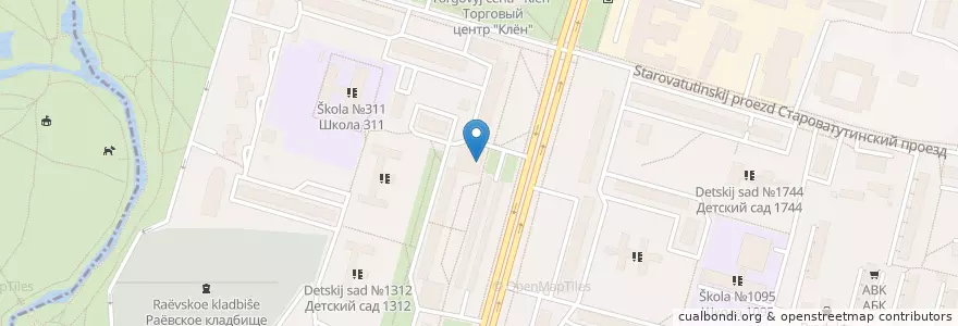Mapa de ubicacion de Сбербанк en Russie, District Fédéral Central, Moscou, Северо-Восточный Административный Округ, Бабушкинский Район.