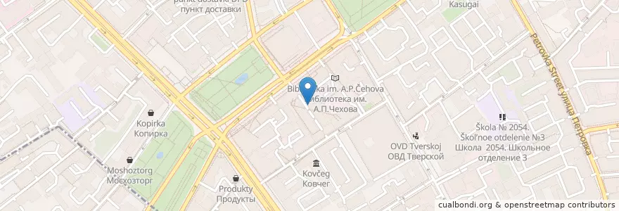 Mapa de ubicacion de Венеция en Rusland, Centraal Federaal District, Moskou, Центральный Административный Округ, Тверской Район.