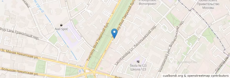 Mapa de ubicacion de Русский паб en Russia, Distretto Federale Centrale, Москва, Центральный Административный Округ, Пресненский Район.
