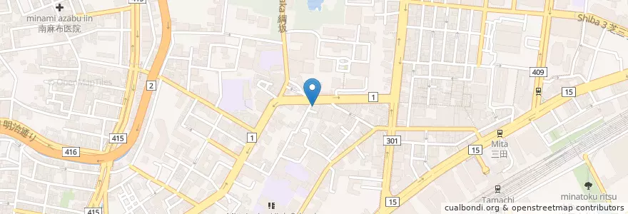 Mapa de ubicacion de Tsuruki Clinic en Japan, Tokio, 港区.