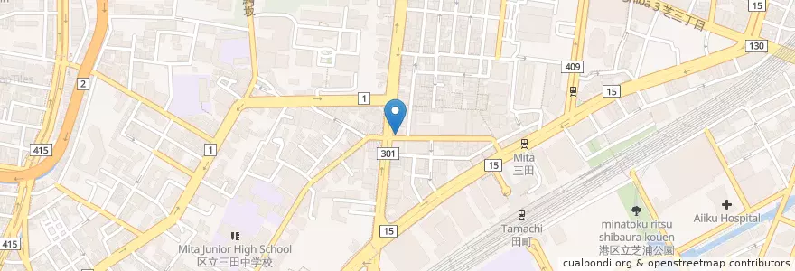 Mapa de ubicacion de ますたにラーメン en 日本, 東京都, 港区.