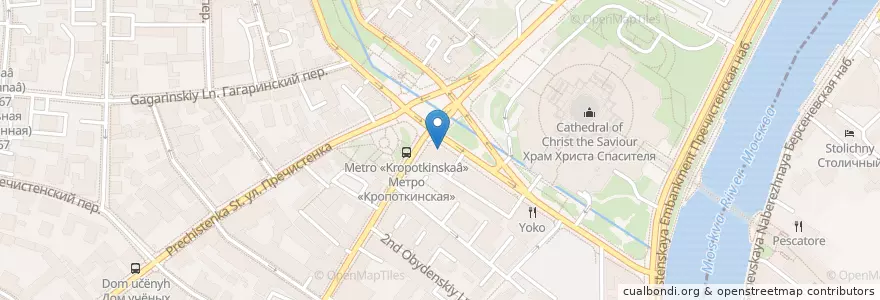 Mapa de ubicacion de Vаниль en Rusia, Центральный Федеральный Округ, Москва, Центральный Административный Округ, Район Хамовники.