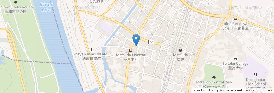 Mapa de ubicacion de 大衆割烹 大多福 en Japon, Préfecture De Chiba, 松戸市.