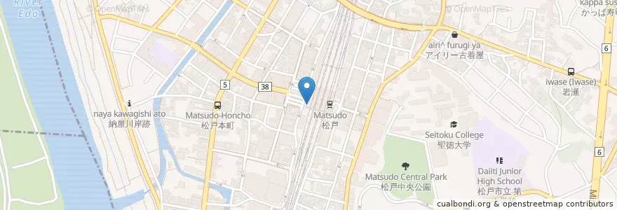 Mapa de ubicacion de View en Japan, Präfektur Chiba, 松戸市.