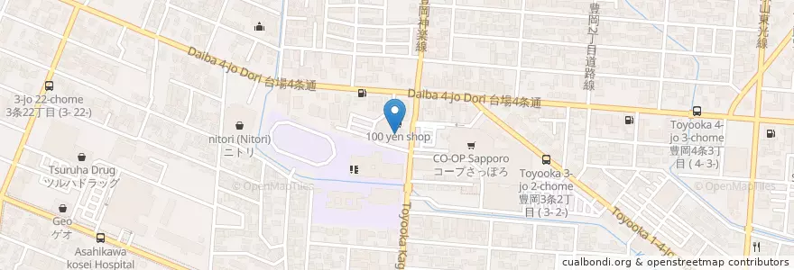 Mapa de ubicacion de Nomura en Japão, 北海道, 上川総合振興局, 旭川市.