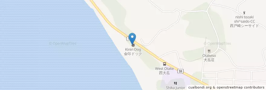Mapa de ubicacion de 金印ドック en Japonya, 福岡県, 福岡市, 東区.