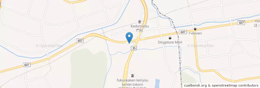Mapa de ubicacion de マクドナルド en Japón, Prefectura De Fukuoka, 糟屋郡, 粕屋町.