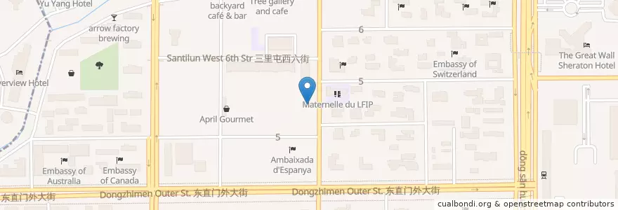 Mapa de ubicacion de Subway en Cina, Pechino, Hebei, 朝阳区 / Chaoyang.