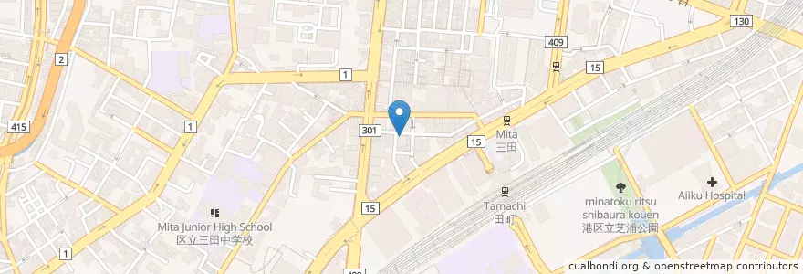 Mapa de ubicacion de がんぎ en Giappone, Tokyo, Minato.