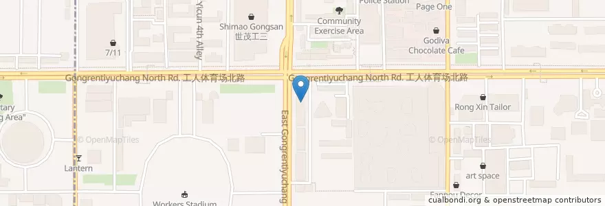 Mapa de ubicacion de Hooters en 中国, 北京市, 河北省, 朝阳区.
