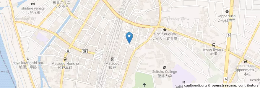 Mapa de ubicacion de 吉野耳鼻咽喉科 en ژاپن, 千葉県, 松戸市.