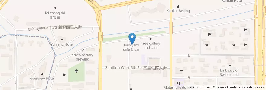 Mapa de ubicacion de Horse Creek en چین, پکن, هبئی, 朝阳区 / Chaoyang.