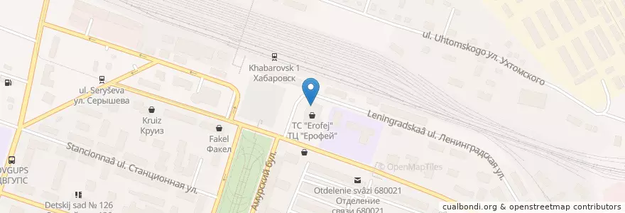 Mapa de ubicacion de Сбербанк en Россия, Дальневосточный Федеральный Округ, Хабаровский Край, Городской Округ Хабаровск.