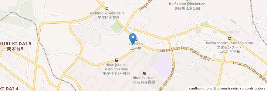 Mapa de ubicacion de 第五保育園 en 일본, 가나가와현, 川崎市.