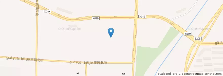 Mapa de ubicacion de 果园街道 en Cina, Pechino, Hebei, 密云区, 果园街道.