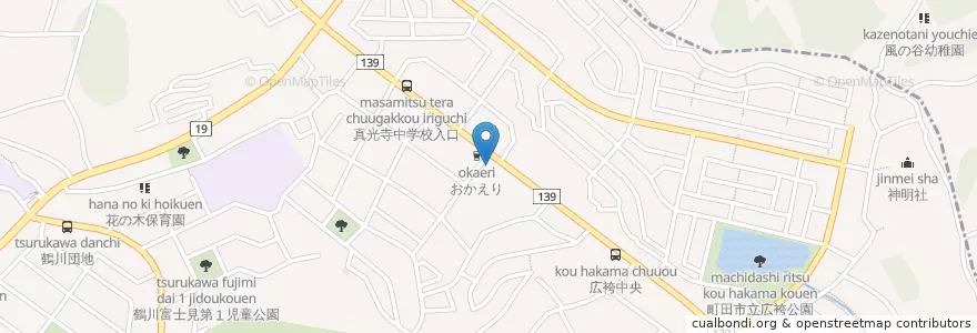 Mapa de ubicacion de ベルどうぶつクリニック en Giappone, Tokyo, 町田市.