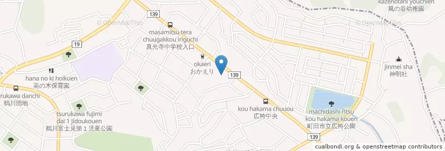 Mapa de ubicacion de 小樽食堂 en 일본, 도쿄도, 町田市.