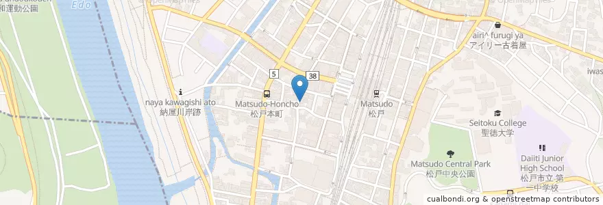 Mapa de ubicacion de きなっせい en اليابان, 千葉県, 松戸市.