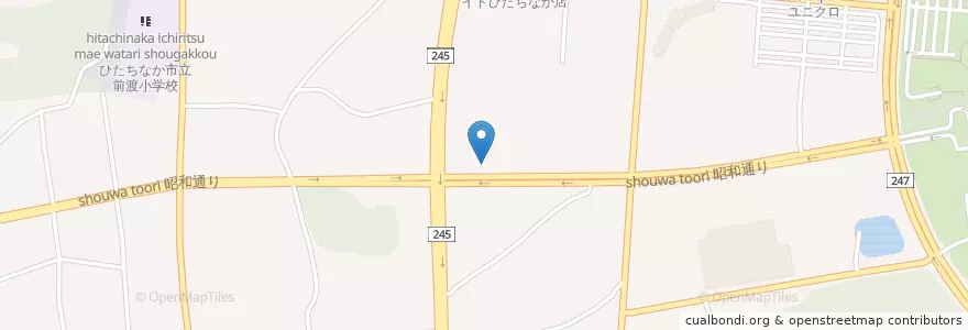 Mapa de ubicacion de スターバックス en Japón, Prefectura De Ibaraki, ひたちなか市.