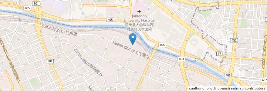 Mapa de ubicacion de 御茶の水美術専門学校 en Japonya, 東京都, 千代田区.