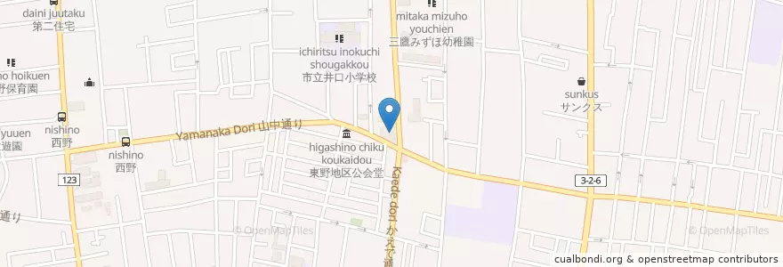 Mapa de ubicacion de JOMO en 日本, 东京都/東京都, 三鷹市.