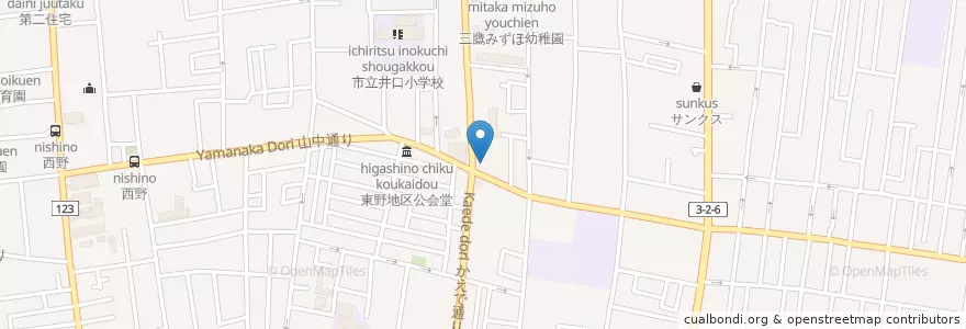 Mapa de ubicacion de Ringer Hut en Japão, Tóquio, 三鷹市.