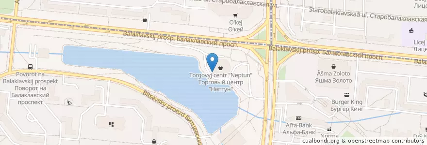 Mapa de ubicacion de БирШтрассе en Rusland, Centraal Federaal District, Moskou, Южный Административный Округ, Район Чертаново Северное.