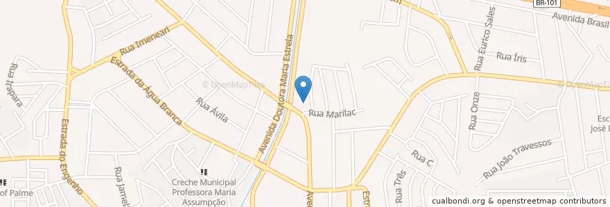 Mapa de ubicacion de Escola Municipal Astrojildo Pereira en 브라질, 남동지방, 리우데자네이루, Região Metropolitana Do Rio De Janeiro, Região Geográfica Imediata Do Rio De Janeiro, Região Geográfica Intermediária Do Rio De Janeiro, 리우데자네이루.