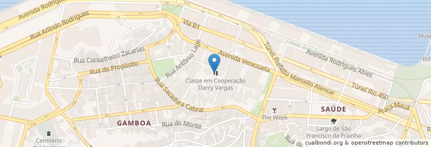 Mapa de ubicacion de Classe em Cooperação Darcy Vargas en Brazil, Southeast Region, Rio De Janeiro, Região Geográfica Imediata Do Rio De Janeiro, Região Geográfica Intermediária Do Rio De Janeiro.